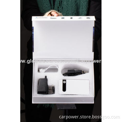 Mini popular car jump starter, starts 12V vehicle, 9000mA power, fits for mobiles, digital devices
